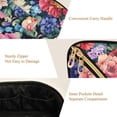 thumbnail image 5 of FORMRS Makeup Bag Travel Cosmetic Organizer for Women Fold Flat Zipper Pouch with Handle, Vibrant Pink Floral Pattern, 5 of 8