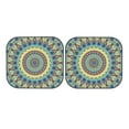 thumbnail image 7 of Kll Round Mandala1 Windshield Sun Shade 2-Piece Foldable Car Front Window Sunshade For Most Sedans Suv Truck - Auto Sun Blocker Visor Protector Blocks Max Uv Rays - Medium, 7 of 7