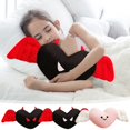 thumbnail image 1 of Xihbxyly Almohada de Diablo de Halloween, Tela Suave y Acogedora, Diseño de Alas, Cojín para Sofá y Coche, Relleno de Alta Resiliencia, Relajación Cómoda, Perfecta para Decoración Navideña, Tamaño 50, 1 of 6