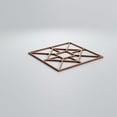thumbnail image 4 of Ekena Millwork 7 3/8"W x 7 3/8"H x 1/4"T Extra Small Jamestown Decorative Fretwork Wood Wall Panels, Red Oak, 4 of 18