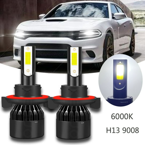 H13 9008 LED Headlight Bulbs Kit for Chevy Cruze 2011-2015 High&Low Beam 6000K 2x