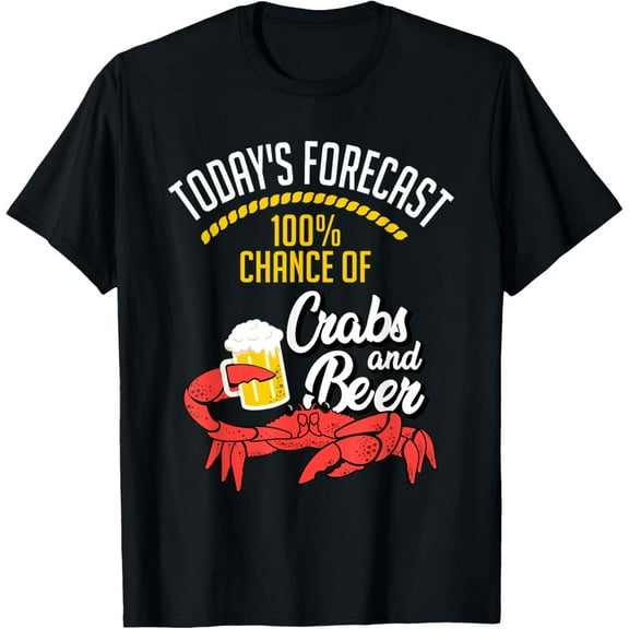 Crabs and Beer Chesapeake Blue Crab Shirt Crabbing Men Women T-Shirt