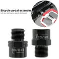 thumbnail image 7 of BLEEUS Pedal Extender Left Right Signs Bike Pedal Extender Adapter Cycling Essentials (Black), 7 of 7