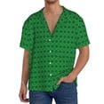 thumbnail image 1 of Fotbe Green St. Patrick’s day Camisa Estampada de Manga Corta para Hombre, Casual de Verano, Estilo Playero, Sin Arrugas-4X-Large, 1 of 5