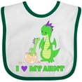 thumbnail image 3 of Inktastic I Love My Aunt Boys or Girls Baby Bib, 3 of 4