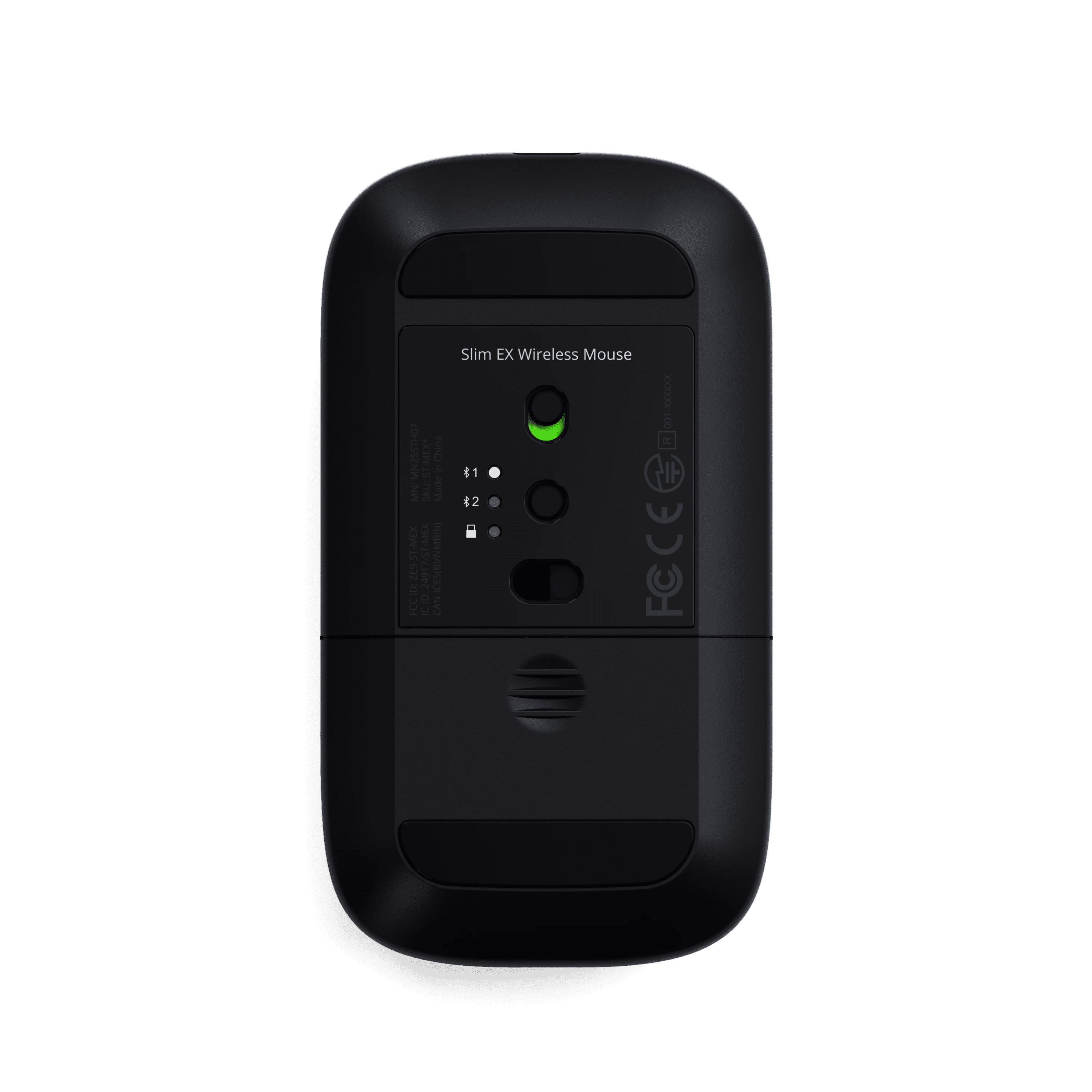 Satechi Slim EX Wireless Mouse, Multi-Device Bluetooth & 2.4GHz Connection for macOS, Windows, iPadOS, and Android, Silent Clicks, Anodized Aluminum Shell, USB-C Rechargeable Battery - Space Black