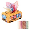 thumbnail image 1 of Caja de pañuelos para bebé, cajón de autobús, toalla de mano, tejido sedoso, tejido arrugado, tirador ocupado estilo A, 1 of 8