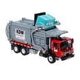 thumbnail image 3 of Aleación Diecast Barreled Garbage Carrier Truck 1:24 Waste Material Transporter Vehículo Mod Collect Tomshoo Modelo de coche de aleación, 3 of 7