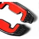 thumbnail image 3 of Auto Steering Wheel Paddle Shift Extension for Benz AMG GT50 GT53 CLS53 E53 E63 SL55 Red/Black Carbon Fiber Black Carbon Fiber Look, 3 of 5