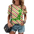 thumbnail image 7 of Ankishi Women's St. Patrick's Day T-Shirts Irish Shamrock Summer Crewneck Short Sleeve Regular Fit Trendy Tee for Streetwear, 7 of 7