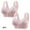 Pink, variant on 2 Packs Daisy Bras for Older Women, Wireless Full-Coverage Snap Front Button Up Bra Breathable Comfortable No Underwire Nursing Everyday Bras