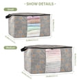 thumbnail image 2 of Foldable Clothes Storage Bags Clothes Organizer Bin with Clear Windows for Clothes Bedding Spider Webs, 2 of 6