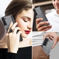 thumbnail image 3 of Magnetic Phone Case for Samsung Galaxy S22, Classic Business Shockproof Protective Compatible with MagSafe Charging PU Leather Back Case for Men Women for Samsung Galaxy S22 - Gray, 3 of 7