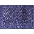 thumbnail image 1 of Ahgly Company Machine Washable Indoor Rectangle Persian Blue Traditional Area Rugs, 8' x 10', 1 of 4