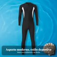 thumbnail image 4 of Abbraccia Rash guard de una pieza para hombre, cobertura total, manga larga, protección solar, secado rápido, surf, 4 of 6