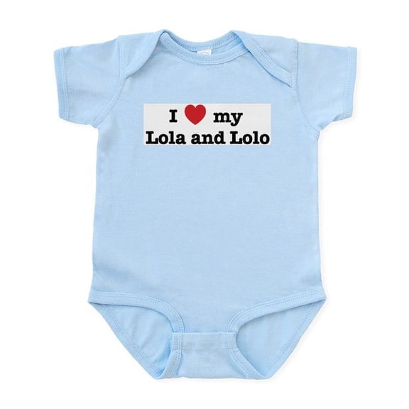 CafePress - I Love My Lola And Lolo Infant Creeper - Baby Light Bodysuit, Size Newborn - 24 Months