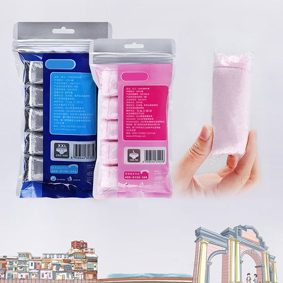 Homoyoyo 5-Pack Women's Disposable Underwear with Fabric and Elastic Waistband for Comfortable Daily Use