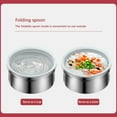 thumbnail image 1 of mmirethe Stainless Steel Thermal Nonslip Heats Insulation Large Capacity Office Travelling Driving Case Container Gold, 1 of 6