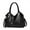 Black, variant on Laidan Soft Large Capacity Tote Bag Handbags for Women Pu Leather Women's Shoulder Bag-Black