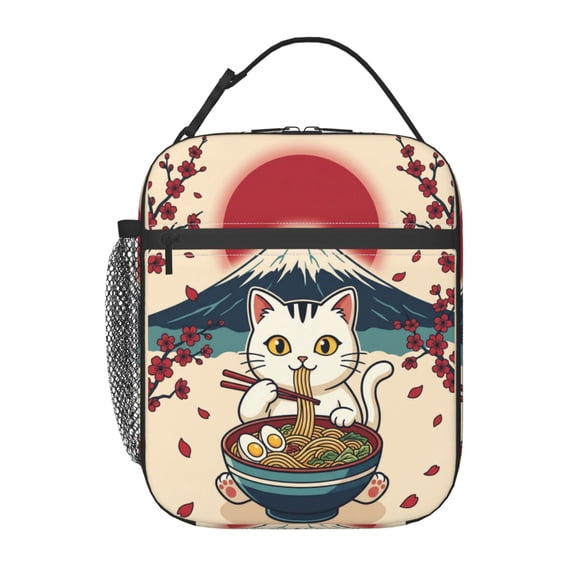 Cat Lunch Bag Insulated Lunch Box Reusable Lunch Tote Bag For Women Men Work Picnic