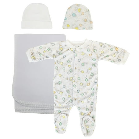 

Unisex Newborn Baby 4 Pc Layette Sets
