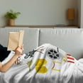 thumbnail image 3 of Cinema Soft Flannel Fleece Throw Blanket, Movie Theater Composition with Stage Ticket Popcorn Camera Director Seat, Cozy Plush for Indoor and Outdoor Use, 70" x 90", Multicolor, by Ambesonne, 3 of 5