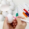 thumbnail image 4 of IMossad 12PC DIY Easter Egg Decorating Kit - Unfinished Plastic Graffiti Eggs with 4 Brushes & 10ml Ink, Kids Craft Art Toys for Easter Party, Home & Classroom Decor, 4 of 6