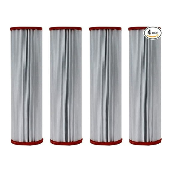 T-380 Pool Filter Cartridges 4-Pack | Replacement for Harmsco, American, Pac Fab | 9 3/4" x 2 3/4" | 6 Sq Ft Filter Media