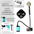 thumbnail image 4 of Outdoor Shower Kit Camping Shower Pump Full Screen Digital Display 7800mah Upgraded Low Noice Outdoors Shower Kit Blue, 4 of 8