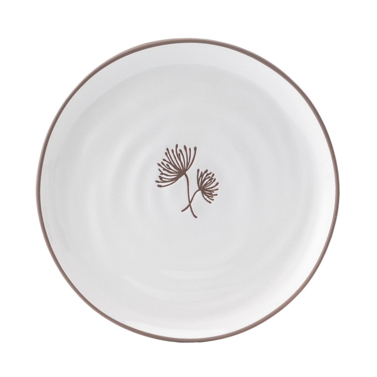 Hometrends Assiette à salade en céramique résistante à la cire, 8,7 pouces, 1 pièce