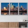 thumbnail image 2 of wall26 - Dallas Skyline at Sunset - Framed Canvas Art Wall Art - 16"x24"x3 White, 2 of 5
