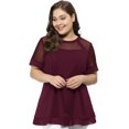thumbnail image 2 of BluTop De Encaje Con Cuello Redondo TalGrande PaMujer Agnes Orinda Rojo 3X, 2 of 7