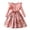 Pink., variant on HBGVBA Girl's Knit Dress Ruffle Long Sleeve Crew Neck A Line Dresses Floral Print Hem Elegant Party Princess Attire For Cool Season 2-7 Years