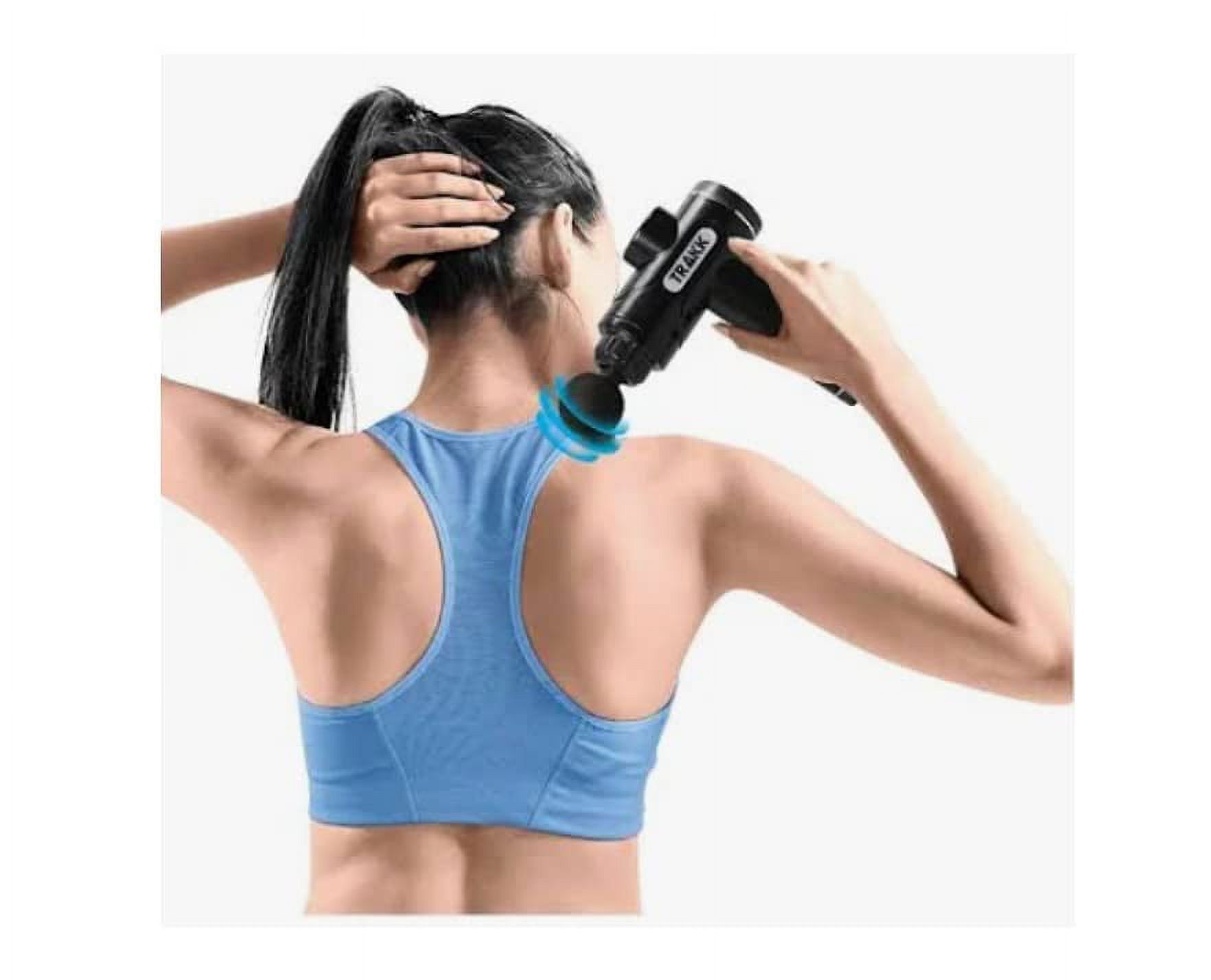 TRAKK SPORT Massage Gun for Muscle Relief, Cordless, Black (2 Piece)
