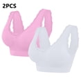 thumbnail image 4 of UPPADA Womens Seamless Wireless Bras Plus Size Casual Workout Yoga Bra Breathable Push-Up Stretchy Bralettes Underwear Basic Comfy Bras Ladies Bras,XXXL, 4 of 9