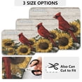 thumbnail image 2 of Dish Drying Mat Absorbent Dish Drainer Kitchen Counter 15.7x11.8inch Dish Drying Pad for Countertops Sinks Draining Racks Red Bird Sitting on Sunflower, 2 of 9