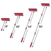 DSV Standard Professional Multi-Use Window Squeegee | Length 16- 55, Rubber Strip 10, Window Cleaner