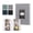 Gray, variant on Bevtee Photo Album 4x6 300 Photos, Photo Album Linen Cover with Front Window, 4x6 Picture Album with Writing Space, Black Photo Album Book for Wedding Kids Travel Family Baby Pictures