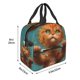 thumbnail image 3 of Easygdp Strong Kitten Lifting Weights Bolsa Térmica Premium - Tela Oxford Impermeable, Gran Capacidad, Bolsillo Frontal, Unisex para Trabajo, Escuela, Actividades al Aire Libre y Picnics, 3 of 8