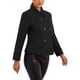 thumbnail image 4 of Abrigo de doble botonadura INSPIRE CHIC para mujer con cuello alto, chaqueta corta casual de invierno, 4 of 5