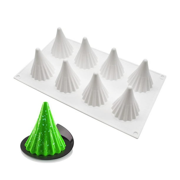Molde En Forma De Árbol De 8 Cavidades Molde De Silicona Para Hornear Galletas Y Chocolate Para Pastel Diy Kearding HA035461-00