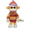 TY Beanie Baby - SOCK MONKEY (Pastel) (8.5 inch)