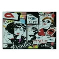 thumbnail image 3 of Feminine Cutting Board, Fashion Girl in Sketch-style Illustration Glamour Modern Model Portrait Art Print, Decorative Tempered Glass Cutting and Serving Board, Small Size, Black Red, by Ambesonne, 3 of 5