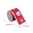 thumbnail image 4 of Event & Party Ribbon Winter Holiday Burlap Ribbon Roll Multipurpose for Bouquets Cakes Wreaths Gatherings Weddings, 4 of 6