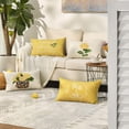 thumbnail image 2 of Yellow Hydrangea Summer Throw Pillow Covers, 12 x 20 Inch Today is A Good Day Dark Yellow Cushion Case Decoration for Sofa Couch Set of 4, 2 of 6