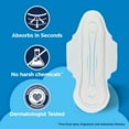thumbnail image 3 of Equate Overnight Maxi Pads with Flexi-Wings, Overnight Absorbency, Size 4, 26 Count, 3 of 11