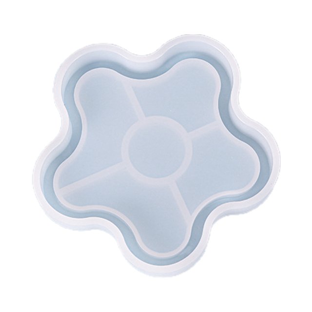 Techinal Round Coaster Molds Irregular Shape Coaster Mirror Molds Glossy Silicone Mold for Agate Resin Coasters Cup Mats