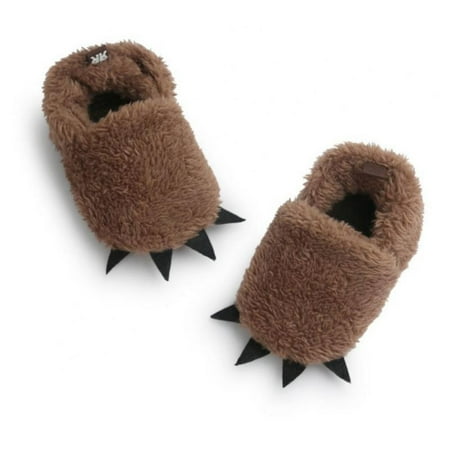 

AVAIL Baby Boys Girls Soft Plush Slippers Bear PAW Animal Boots Toddler Infant Crib Shoes Winter House Shoes 0-18Months
