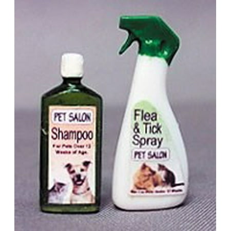 Dollhouse Pet Grooming Set - Shampoo & Flea & Tick