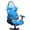 Dolphin Fish Sea Print Blue, variant on SCRAWLGOD Lemon Leaf Print Yellow Black Print 4 Pieces Gaming Chair Cover, Breathable Computer Chair Cover with Armrest Covers Washable Slipcover for Gaming Rotating Chair with Elastic Band